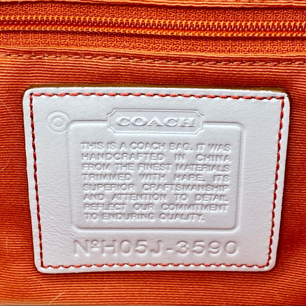 EUC COACH Fur Signature Ski Flap Shoulder Bag - Picture 15 of 16